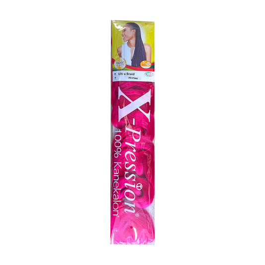 Hair extensions X-Pression Pression As Pink Synthetic X-Pression