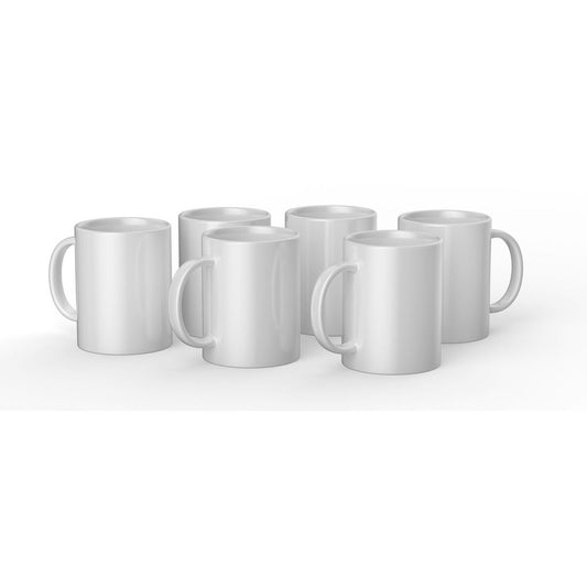 Customisable Mug for Cutting Plotter Cricut CERAMIC White Ceramic (6 Units) Cricut