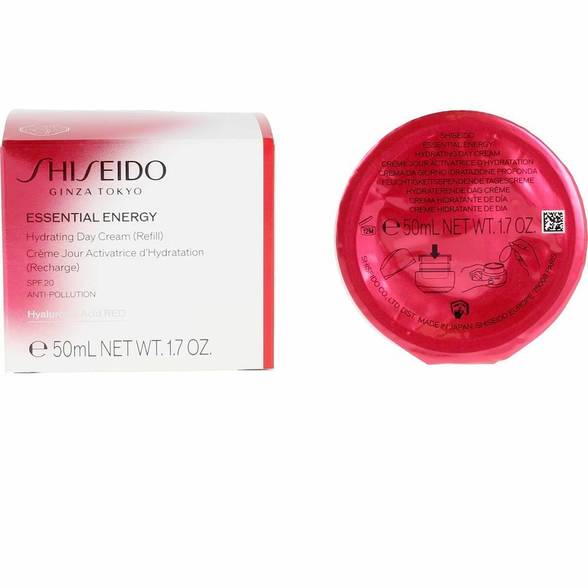 Hydrating Cream Shiseido Essential Energy Refill Spf 20 (50 ml) byKim Shiseido