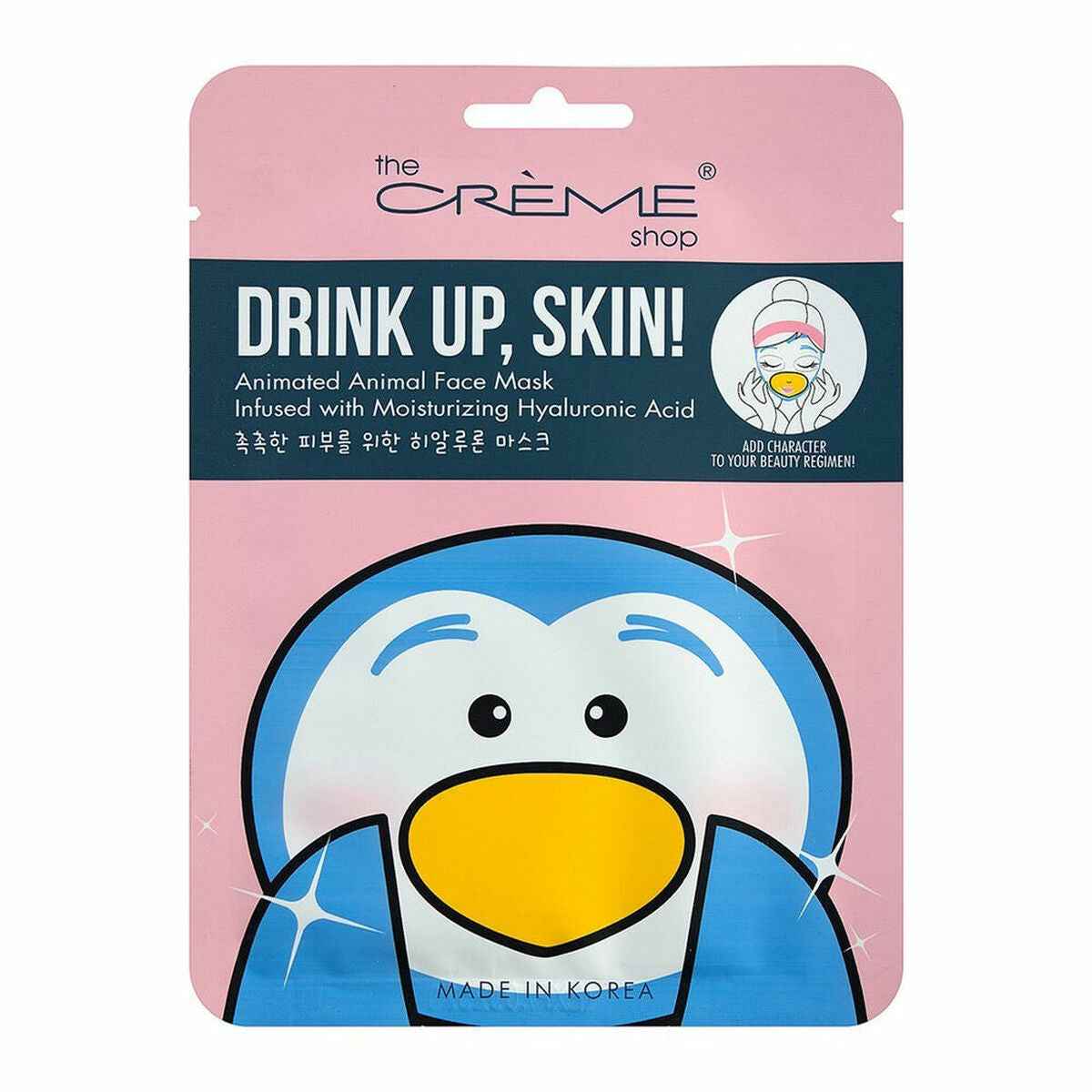 Facial Mask The Crème Shop Drink Up, Skin! Penguin (25 g) The Crème Shop