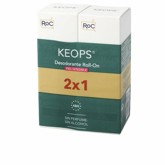 Roll-On Deodorant Roc Keops 2 x 30 ml Sensitive skin