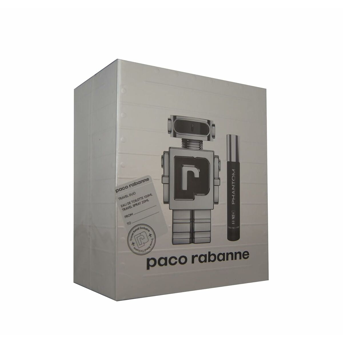 Men's Perfume Set Paco Rabanne EDT Phantom 2 Pieces Paco Rabanne