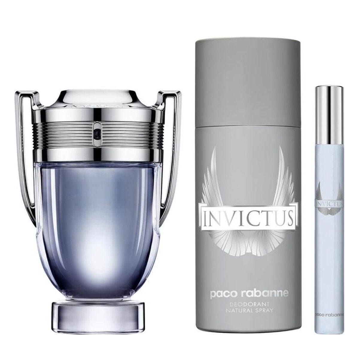 Men's Perfume Set Paco Rabanne 3 Pieces Invictus - Cosmetic and Perfume Sets - Paco Rabanne - Default Title