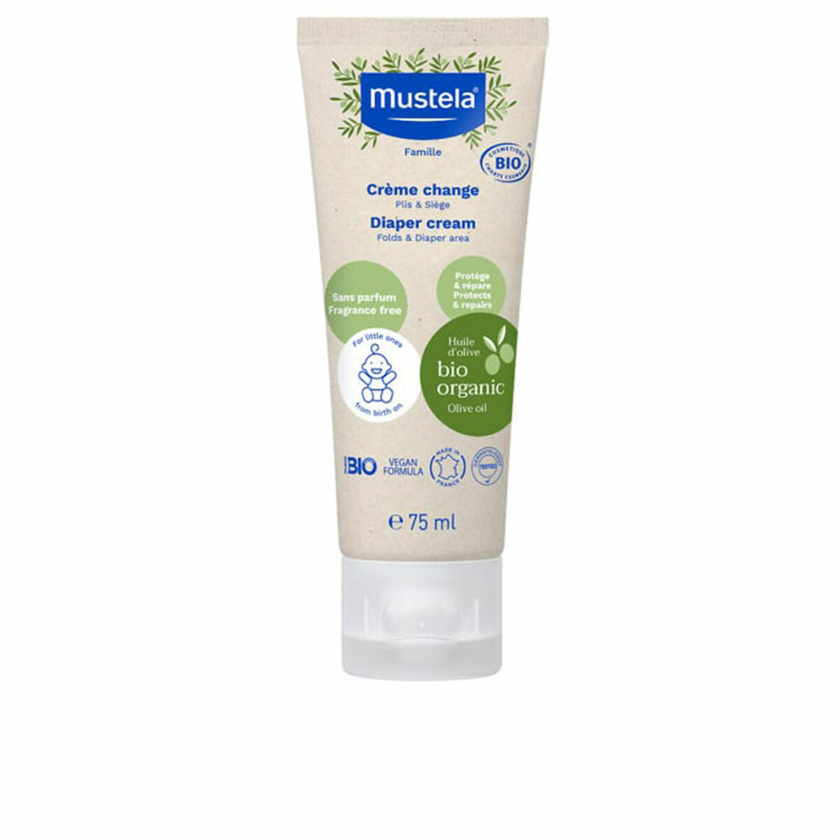 Daily Care Cream for Nappy Area Mustela Bio 75 ml