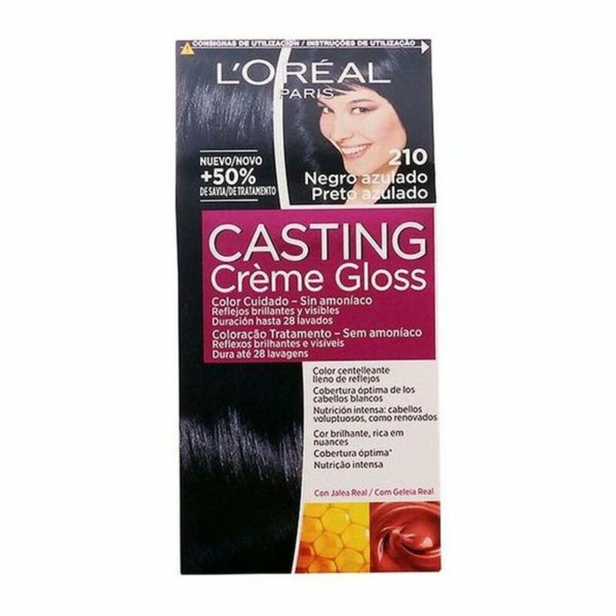 Dye No Ammonia Casting Creme Gloss L'Oreal Make Up Casting Creme Gloss Blue Black 180 ml LOreal Make Up