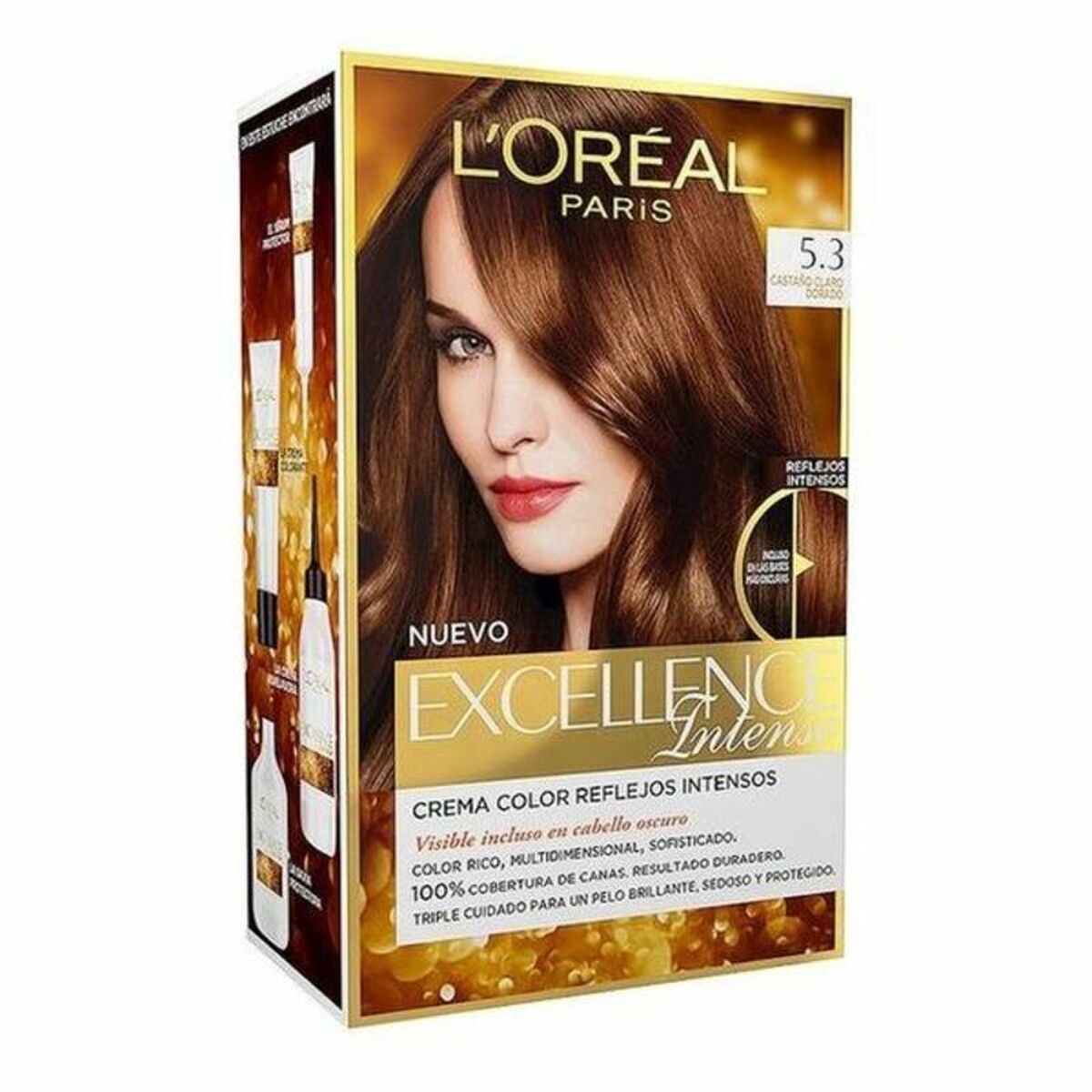 Permanent Dye Excellence Intense L'Oreal Make Up Excellence Light Golden Brown (1 Unit) LOreal Make Up