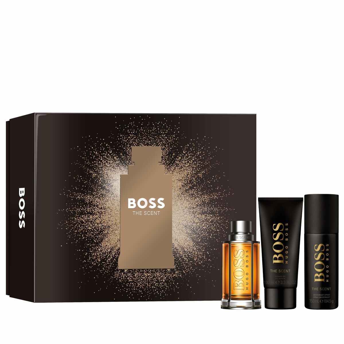 Men's Perfume Set Hugo Boss EDT BOSS The Scent 3 Pieces Hugo Boss