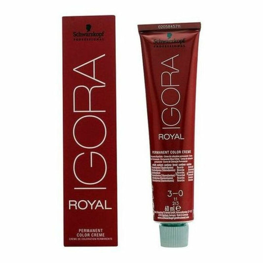 Permanent Dye Igora Royal Schwarzkopf Igora Royal 3-0 Nº 3-0 Nº 9.0-rubio muy claro Nº 8.0-rubio claro 60 ml