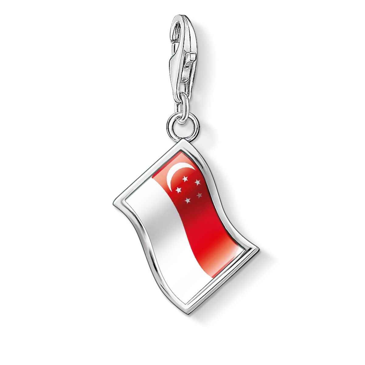 Ladies'charms Thomas Sabo 1210-603-10 Red Silver (1 cm) Thomas Sabo