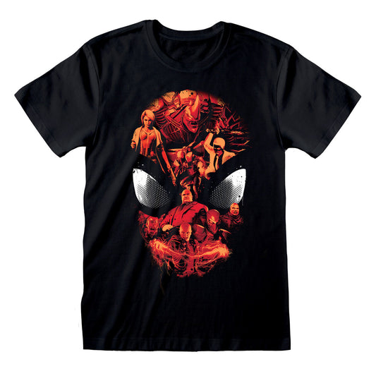 Short Sleeve T-Shirt Spider-Man Character Roster Black Unisex