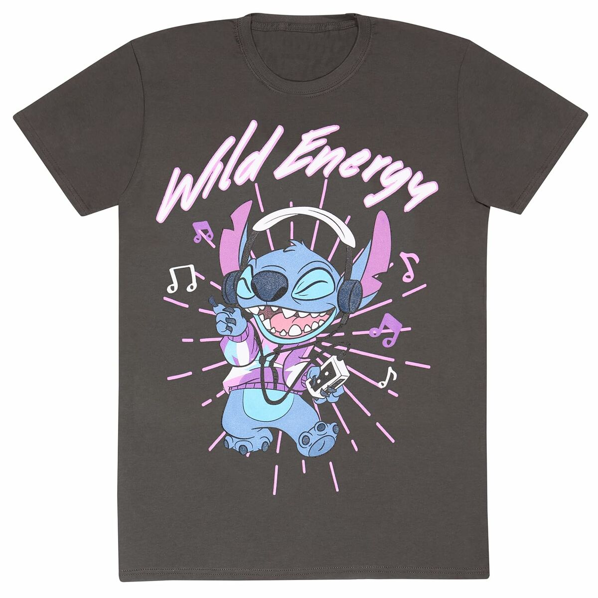 Short Sleeve T-Shirt Stitch Wild Energy Graphite Unisex