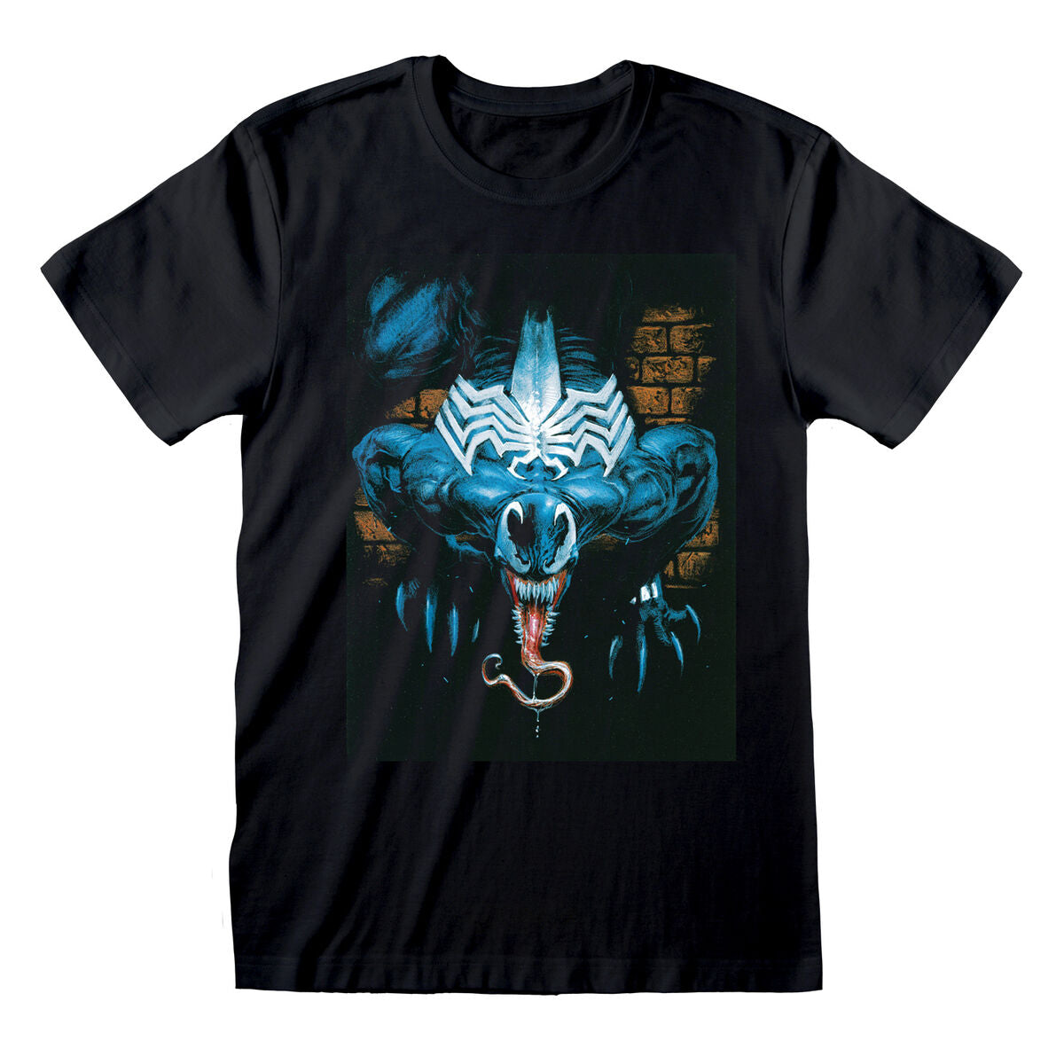 Short Sleeve T-Shirt Marvel Wall Lurker Black Unisex