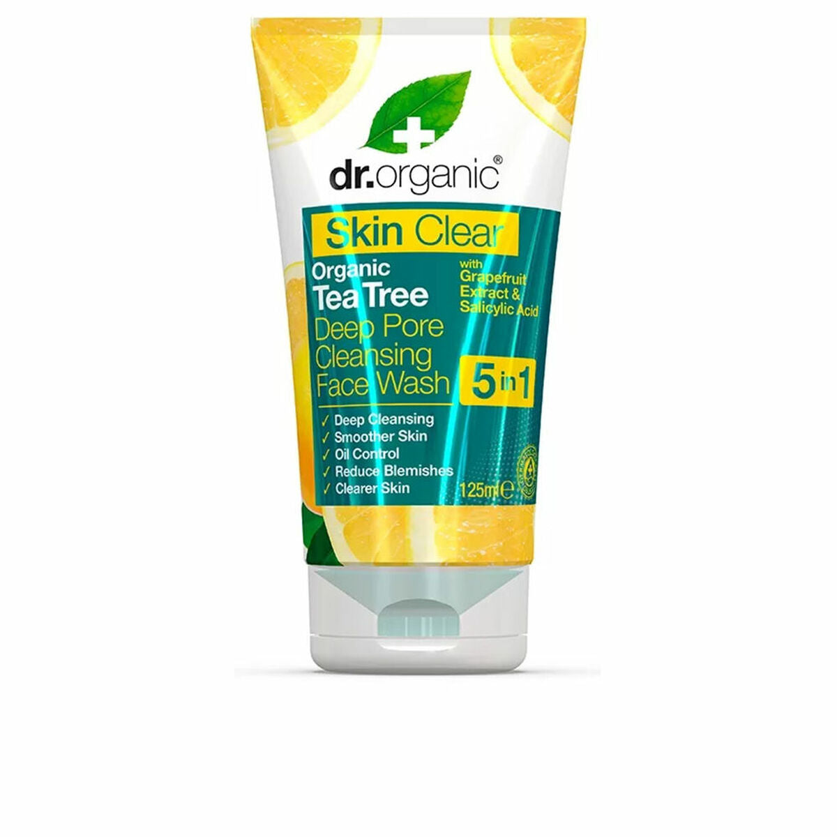 Facial Cleanser Dr.Organic Skin Clear 125 ml