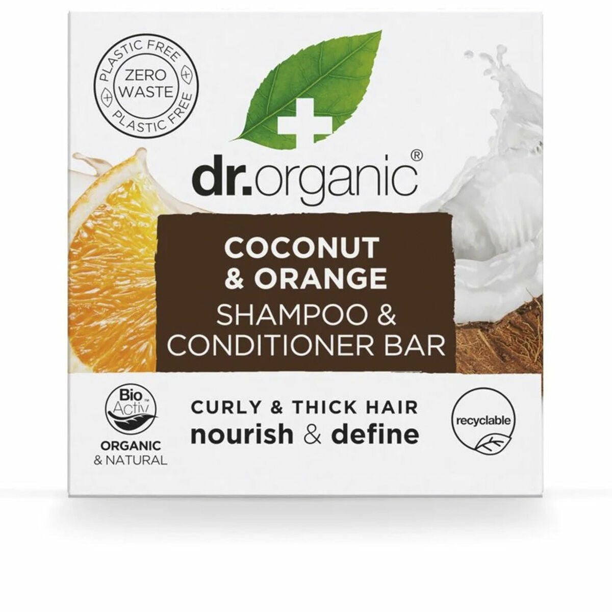 2-in-1 Shampoo and Conditioner Dr.Organic Coconut and Orange 75 g Solid - byKim