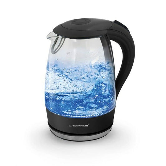 Kettle Esperanza Black Glass Plastic 2200 W 1,7 L