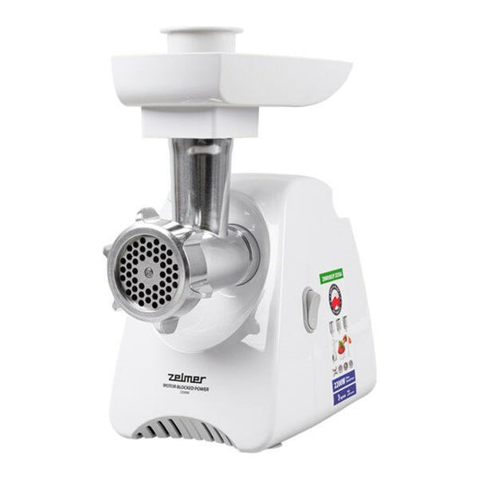 Mincer Zelmer ZMM5801P White Silver Metal 2200 W