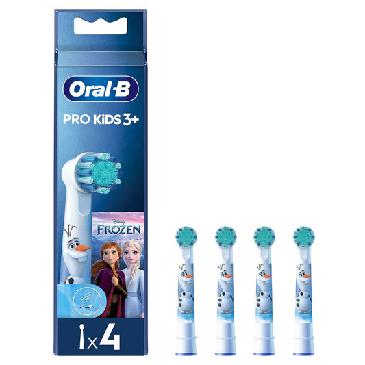 Replacement Head Oral-B EB10 4 FFS FROZEN II Blue/White 4 Units byKim Oral-B