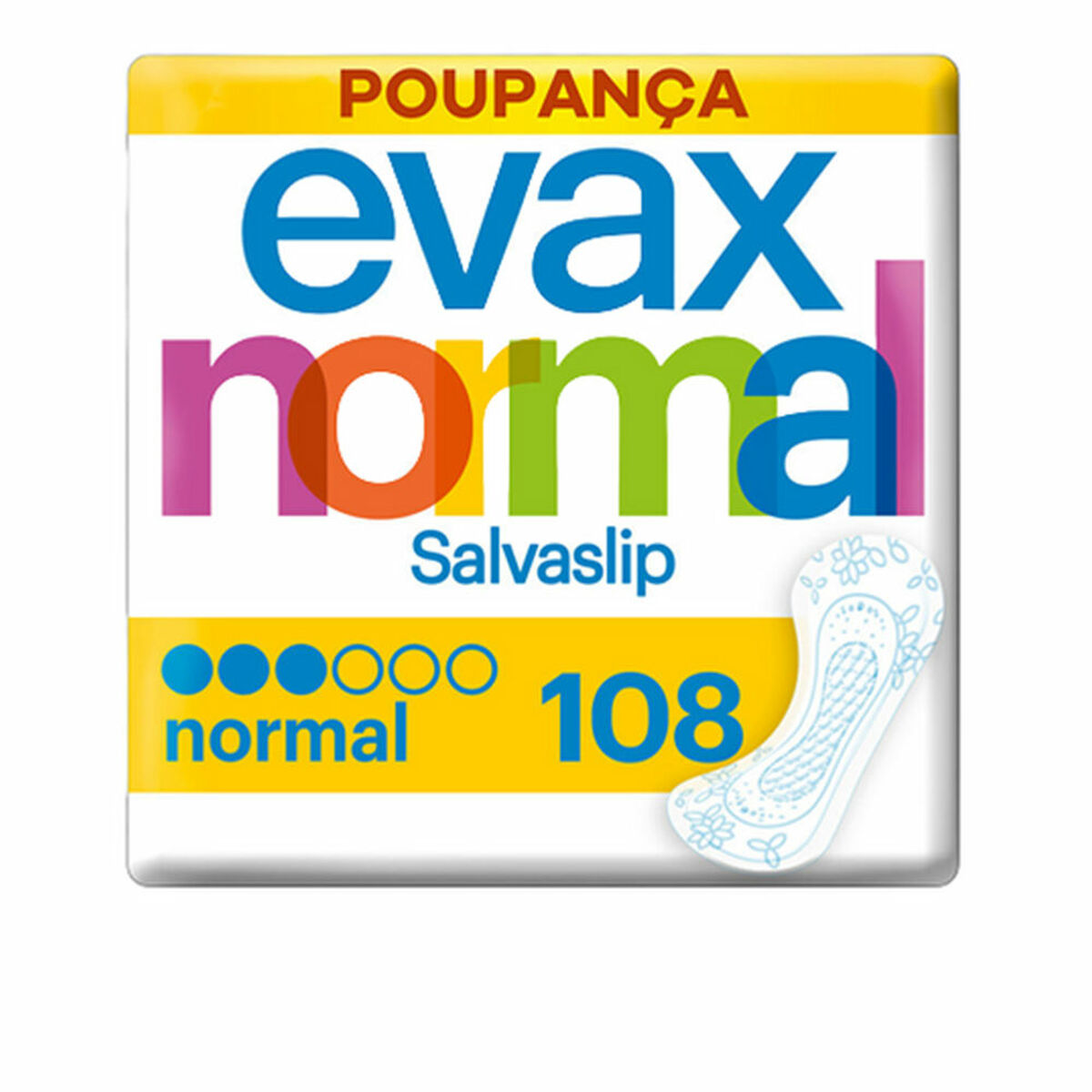 Normal panty liner Evax 108 Units