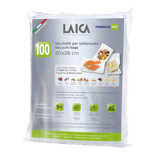 Vacuum Bags LAICA VT3501 100 Pieces 20 x 28 cm