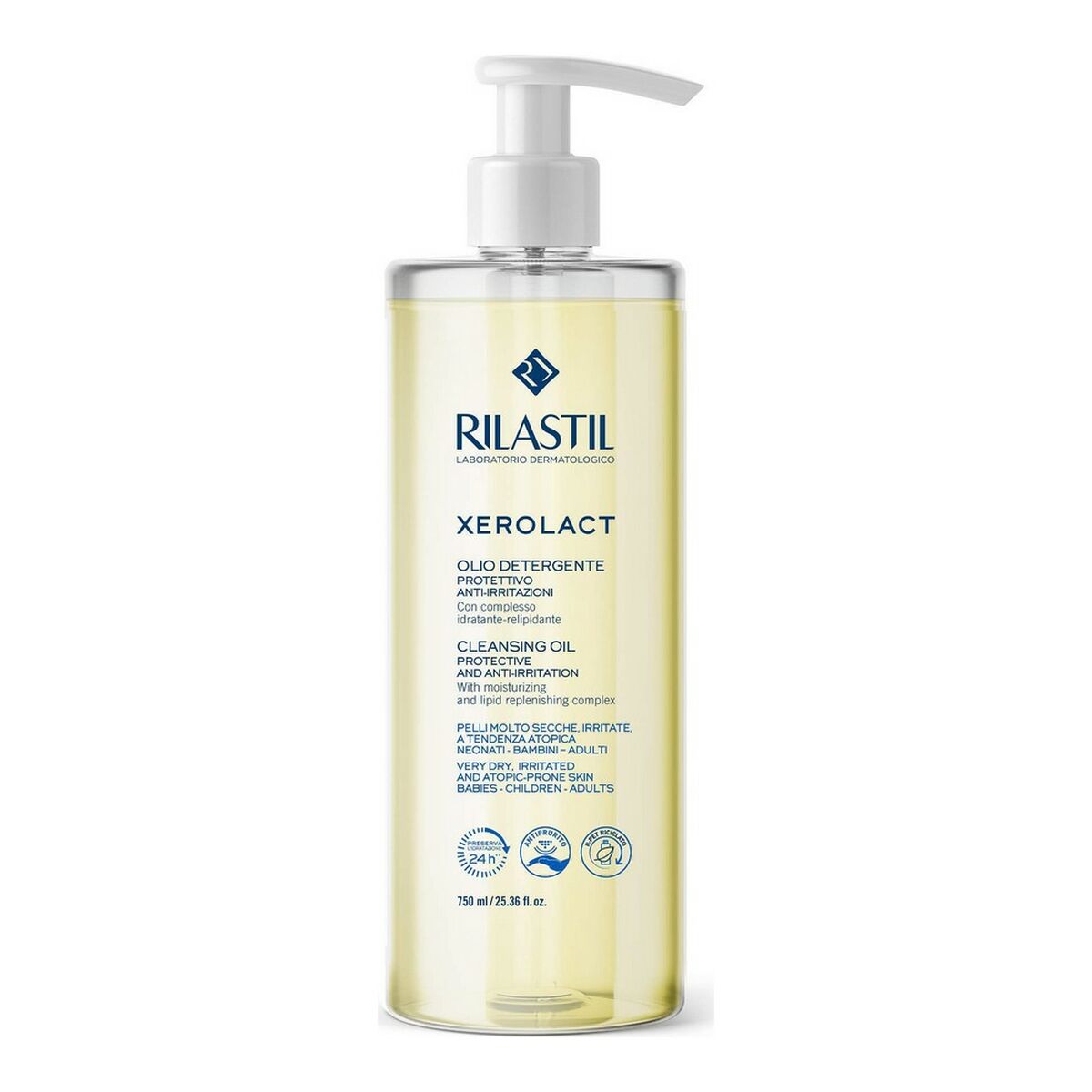 Shower Oil Xerolact Rilastil D29065080 Cleaner Moisturizing 750 ml