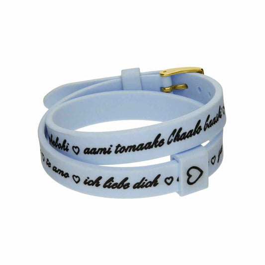 Ladies' Bracelet il mezzometro I LOVE YOU GOLD - BRACCIALE IN SILICONE/SILICONE BRACELET il mezzometro