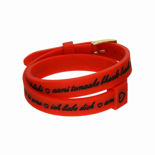 Ladies' Bracelet il mezzometro I LOVE YOU GOLD - BRACCIALE IN SILICONE/SILICONE BRACELET il mezzometro