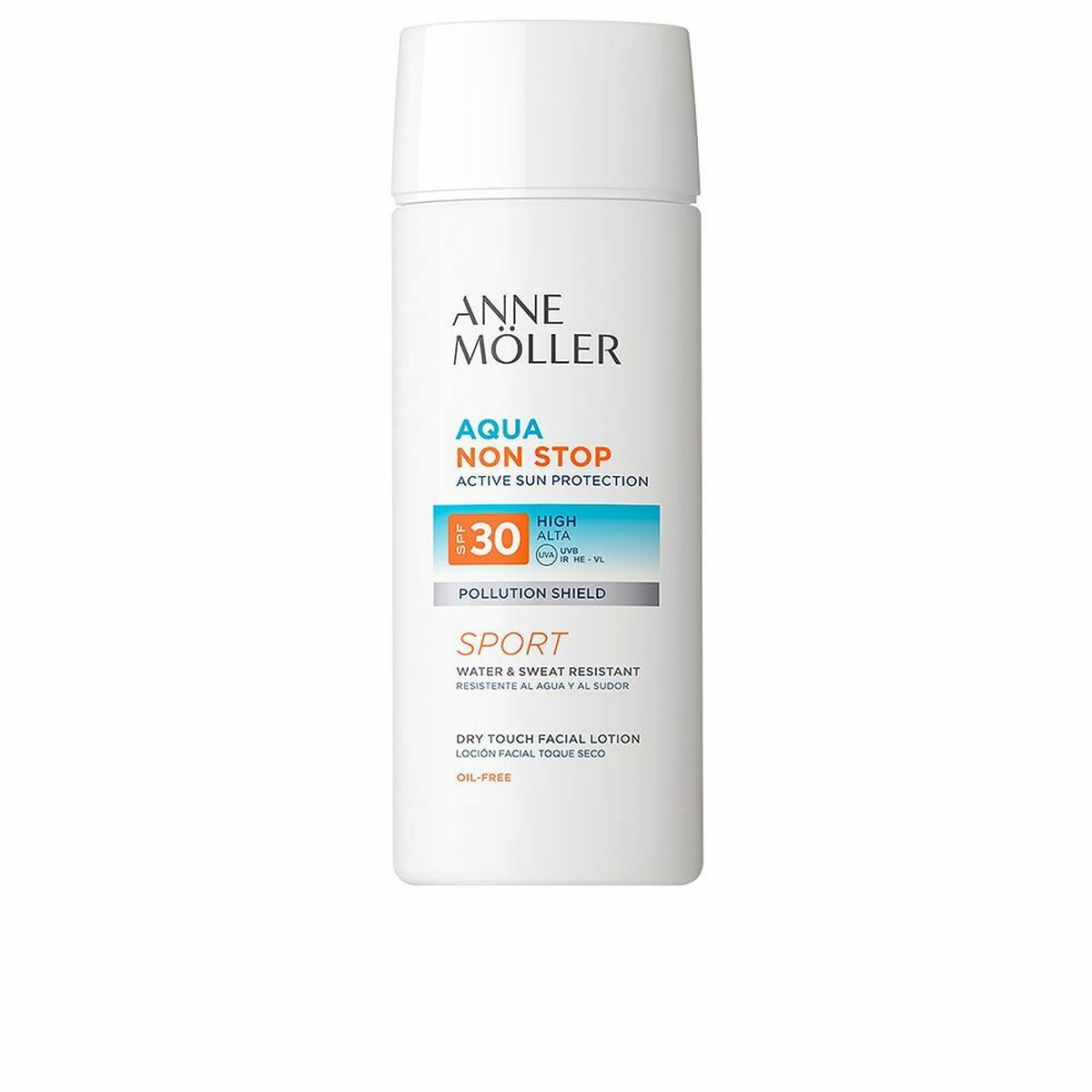 Sun Block Anne Möller Aqua Non Stop Sport SPF 30 (75 ml)