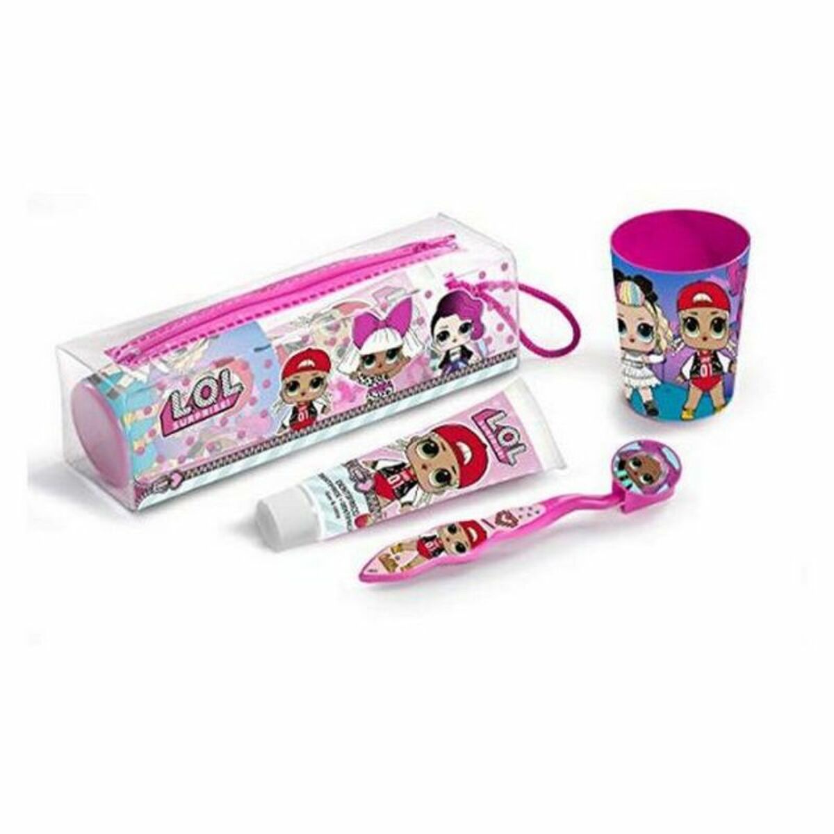 Set Oral Care for Kids L.O.L. Surprise Cartoon 1403 (4 pcs) (4 Pieces)