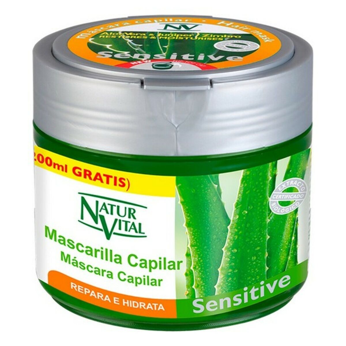 Restorative Hair Mask Sensitive Naturaleza y Vida Mascarilla Repara E Hidrata (500 ml) 500 ml Naturaleza y Vida