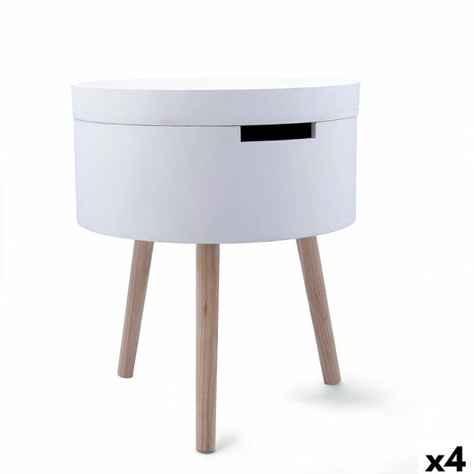 Side table Vinthera Moa White Beige 38 x 43 cm (4 Units)