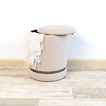 Pouffe Vinthera Moa Beige Wood 32 x 40 cm (2 Units)