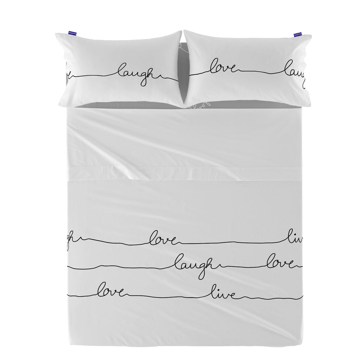 Top sheet HappyFriday Blanc Live Multicolour 160 x 270 cm HappyFriday