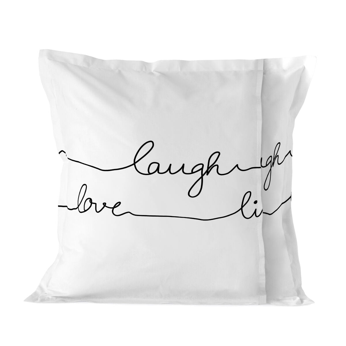 Pillowcase HappyFriday Blanc Live Multicolour 80 x 80 cm HappyFriday