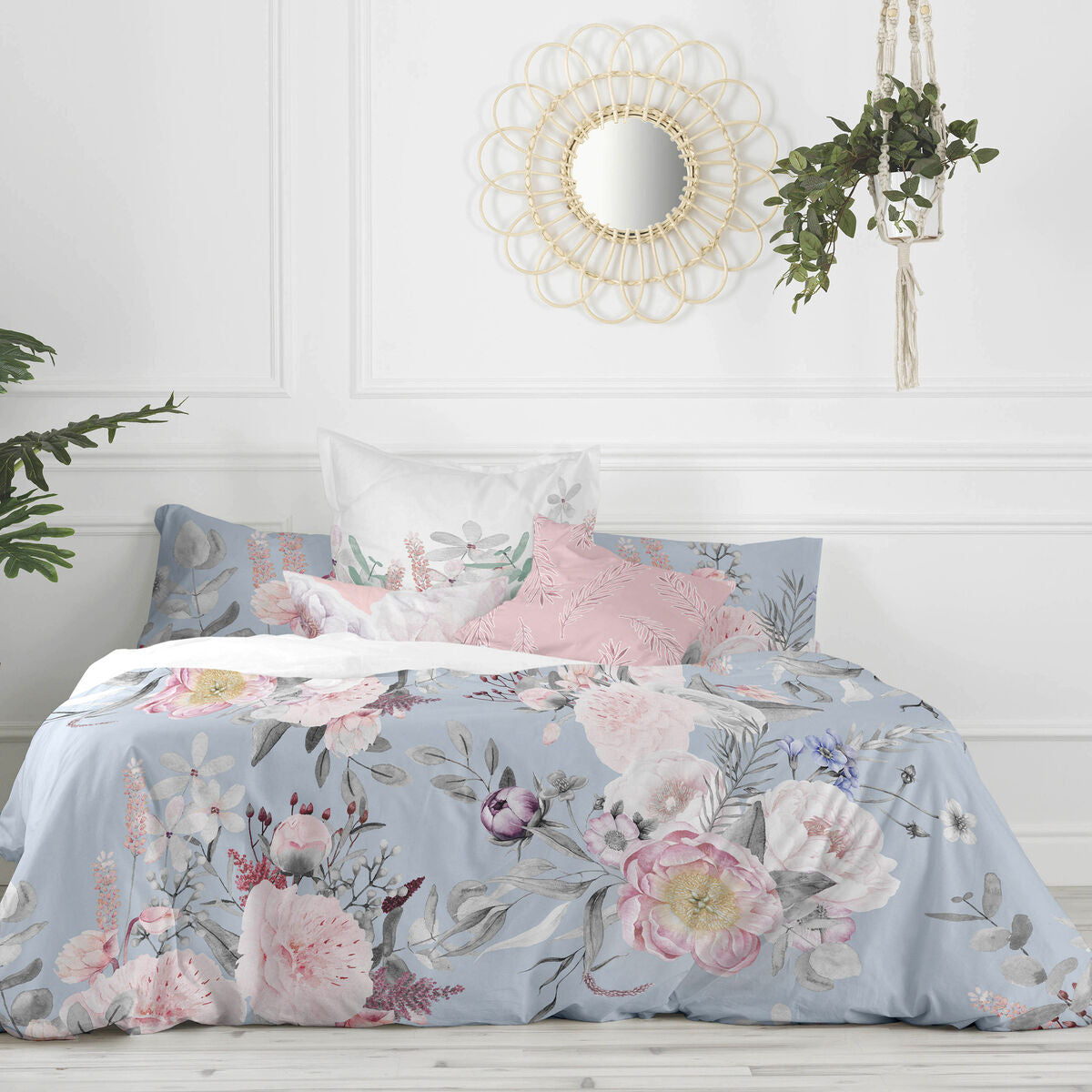 Nordic cover HappyFriday Soft bouquet Multicolour 155 x 220 cm HappyFriday