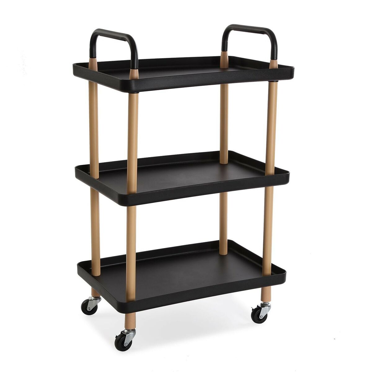 Vegetable trolley Versa Black Metal polypropylene (36 x 85 x 53,5 cm)