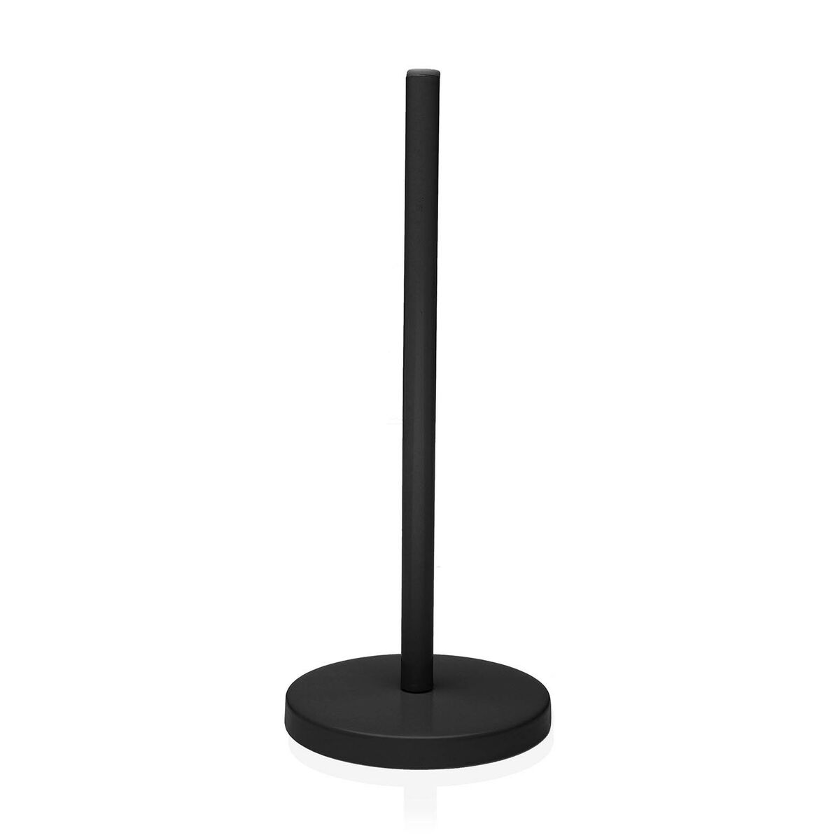 Kitchen Paper holder Versa Black Metal Steel 30 cm