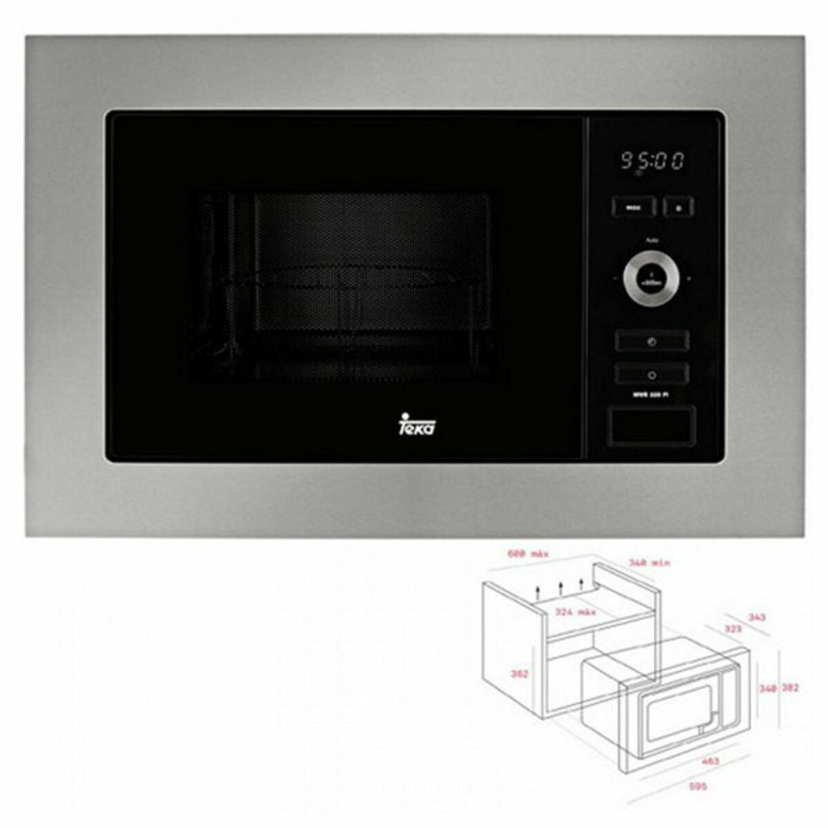 Built-in microwave with grill Teka MWE 225 FI 20 L 800W Steel 800 W 20 L