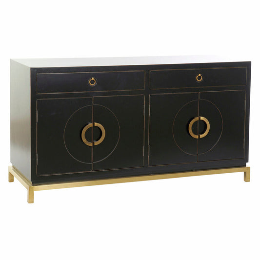 Sideboard DKD Home Decor Black Golden Metal Poplar 150 x 50 x 80 cm DKD Home Decor