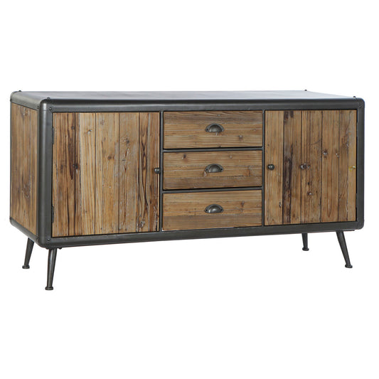 Sideboard DKD Home Decor 144 x 45 x 75 cm Fir Natural Metal Light grey