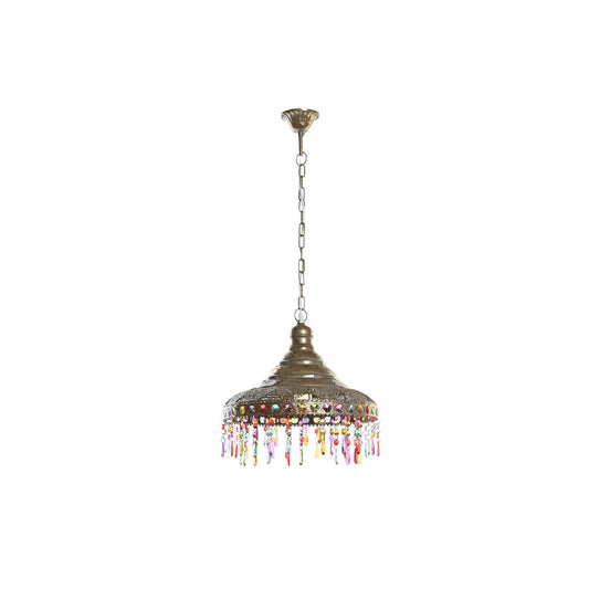 Ceiling Light DKD Home Decor 37 x 37 x 38 cm Golden Metal Multicolour 50 W DKD Home Decor