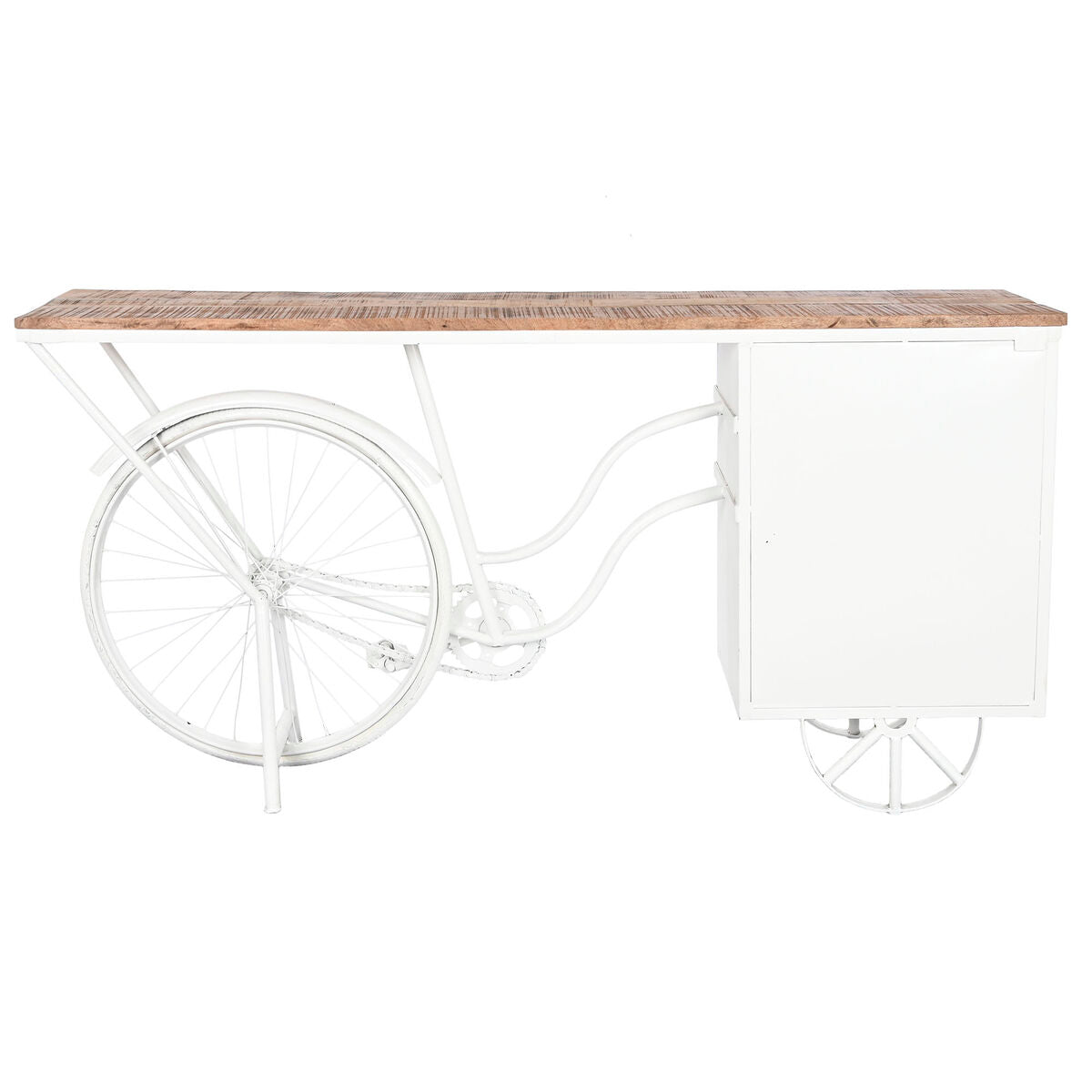 Console DKD Home Decor White Brown Metal 165 x 35,5 x 83,8 cm