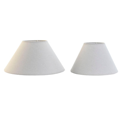 Lamp Shade Home ESPRIT Linen Metal 45 x 45 x 21 cm (2 Units) Home ESPRIT