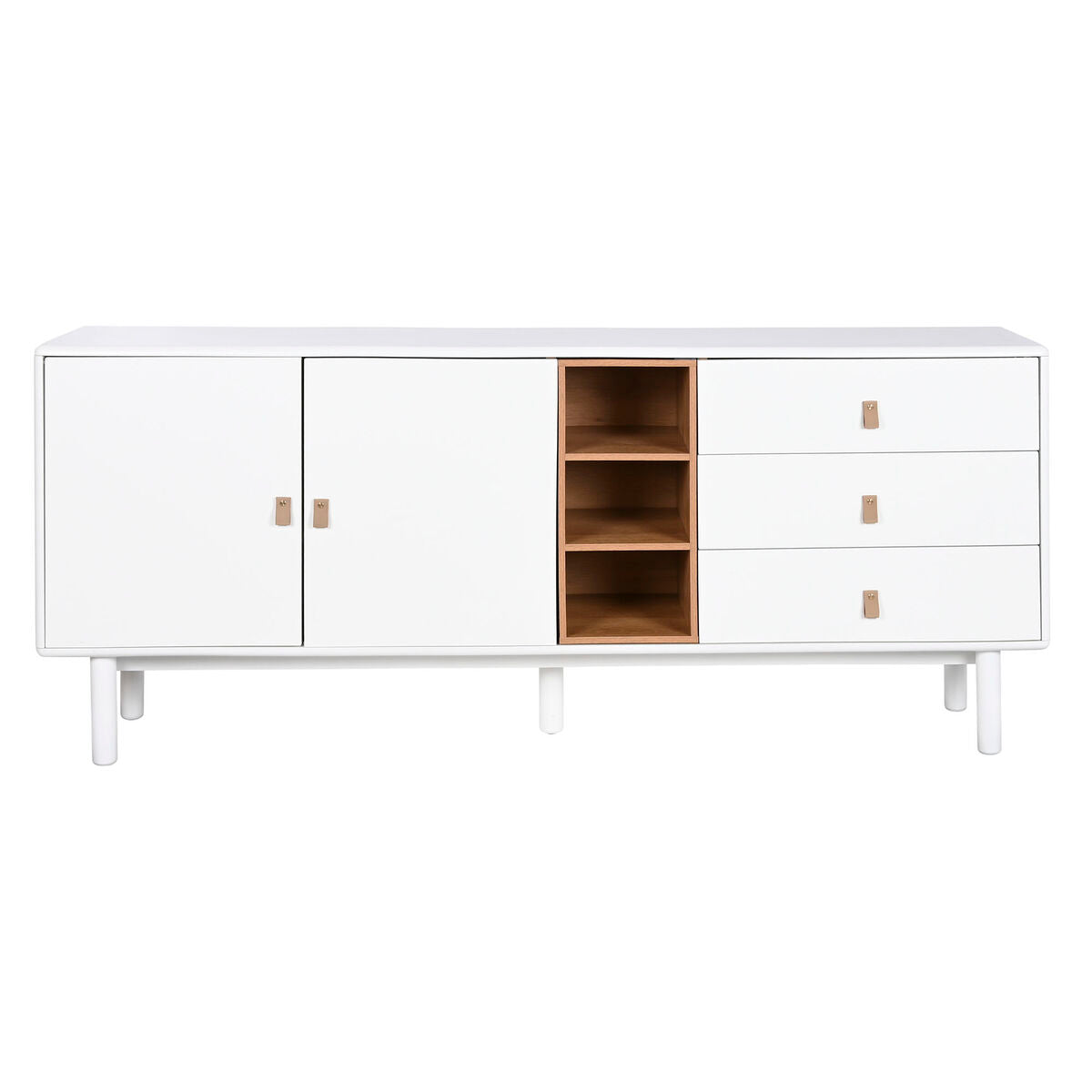 Sideboard Home ESPRIT White Natural 180 x 40 x 75 cm