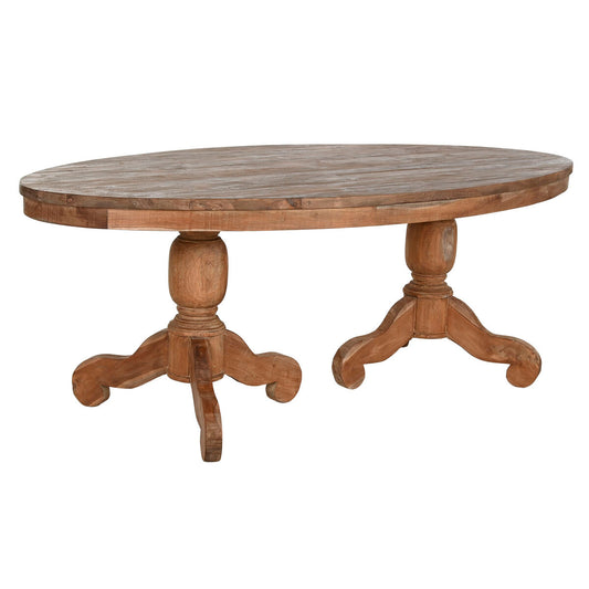 Dining Table Home ESPRIT Natural Teak 220 X 110 X 78 cm Home ESPRIT