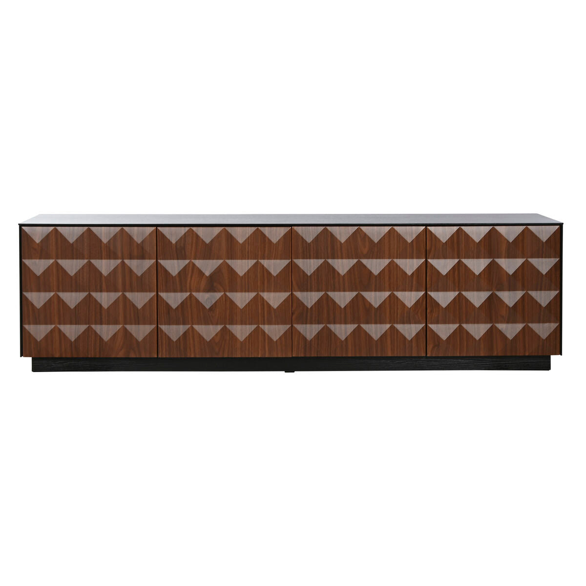 TV furniture Home ESPRIT Brown Black 161,2 X 40 X 45,5 cm