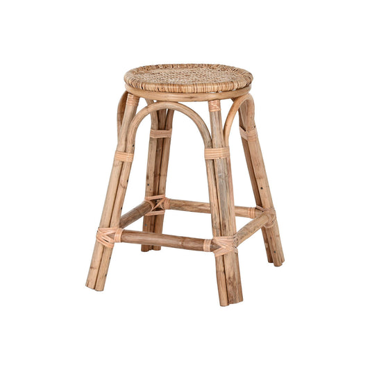 Stool Home ESPRIT Natural wicker Rattan 37 X 37 X 49,5 cm