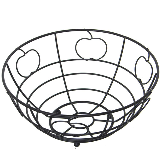 Fruit Bowl Alexandra House Living Black Metal 24 x 12 x 24 cm