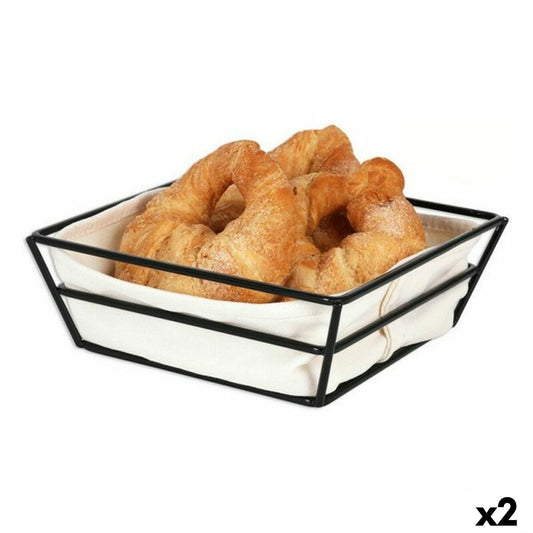 Breadbasket Viejo Valle Basket 100% cotton 20 x 20 x 7 cm (2 Units)