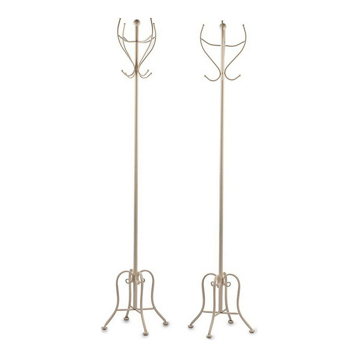 Coat rack Metal Cream (30 x 180 x 30 cm) Gift Decor