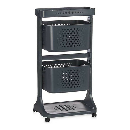 Vegetable trolley Anthracite polypropylene (33 x 81 x 44 cm) Kinvara